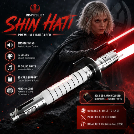 Shin Hati Lightsaber Sable De Luz Metal Hilt Xenopixel V4 Heavy Duel Blade Light Saber Cosplay Sci Fi Sword Custom Wholesale