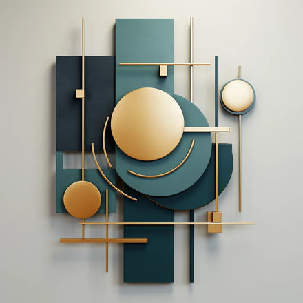 65x85cm 2024 Dropshipping 3D Geometric Metal Iron Wall Art Luxury Contemporary Handicraft Decoration Living Room Luxury Hanging