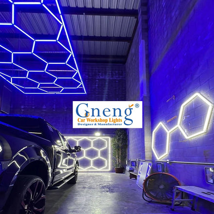 Best Selling Hex LED Lights 2433mm*4840mm LED Hexagon Lights Hexagon LED Kit Car Workshop Led Lights Led Detailing