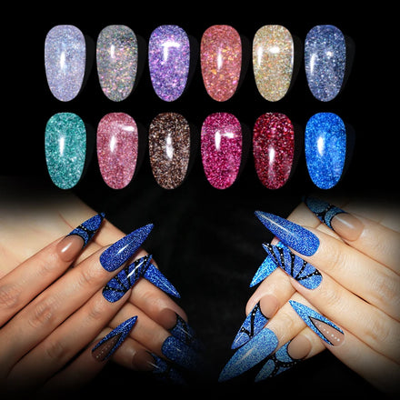 R S Nail Free Sample Gel Polish Custom UV Gel Nails Suppliers Reflective Gel 128 Colors