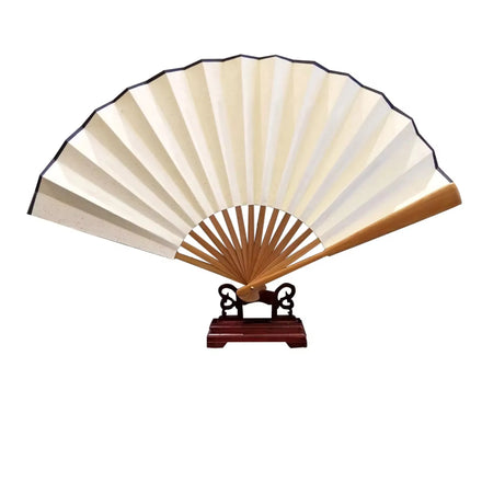 Blank Sublimation Folded Picture Frame Polyester Bamboo Fans Bamboo Fabric Folding Hand Fan