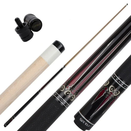 For American Lychee Leather Grip Stainless Steel Joint Center Joint 58 Inch Pool Cue