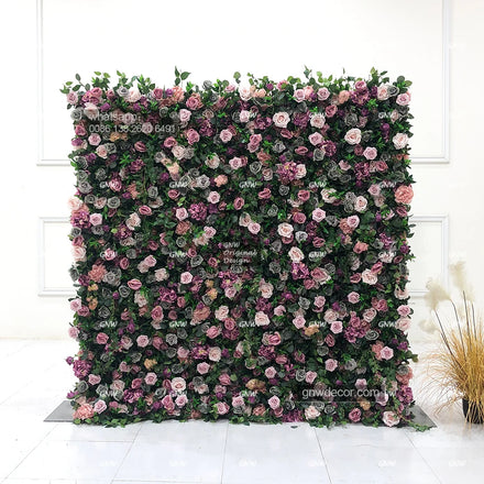 GNW Artificial Flower Wall for Wedding Backdrop Stage Background Decoration