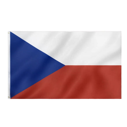 3x5ft Double Sided 100% Polyester Custom Czech Republic Flag Designed by Czechish for Outdoor Flying