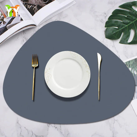 Promotional High Precision Placemats for Dining Table Logo Printing Faux Leather Table Placemat