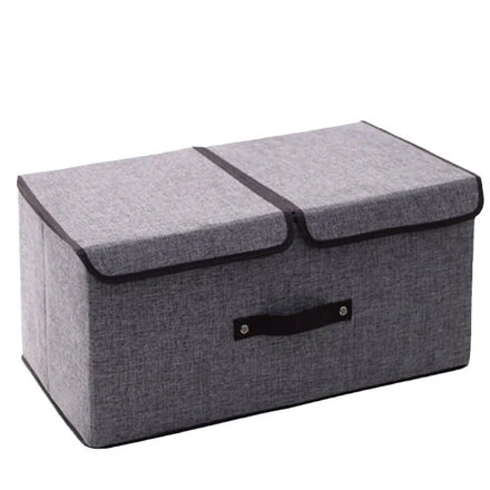 Folding Sports & Entertainment Canvas Fabric Toy Organizers Home Family Clothes Container Box with Drawers for Storage