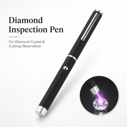 Portable Diamond Inspection Pen Jewelry Appraisal Flashlight for Diamond Crystal Cutting Observation