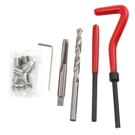 25-Thread Repair Automotive Tool Set OEM Durable Steel Thread Insert Installation Complete Set Open End Wrenches Tool Box Set