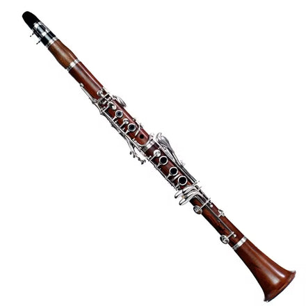 Clarinete Rosewood Pipe Body Clarinet Bb-tone Nickel Plated 17 Keys Made in China