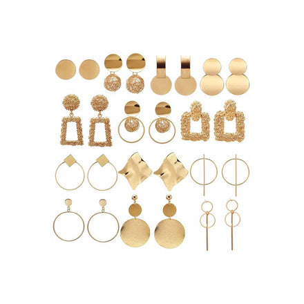 Fashion Jewelry Retro Decoration Geometry Alloy Earrings Personality Metal Women's Earring Modern Daily Wear Jewelry
