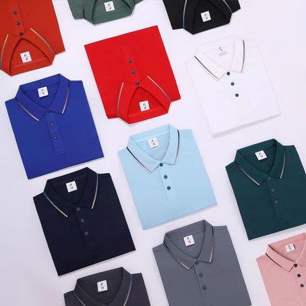 Custom Team Shirt Girls T-Shirts Men'S Mercerized Cotton 190Gsm Knit Sublimation Polo T Shirt for Men