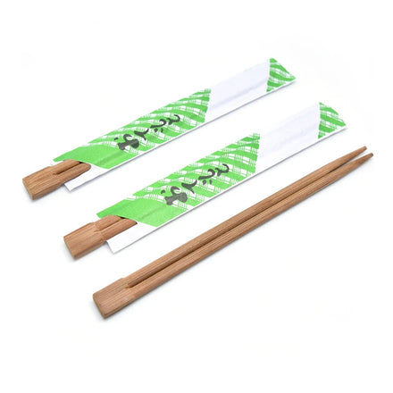 Factory Sale Customizable Carbonized Brown Disposable Bamboo Chopsticks with Personalized Logo