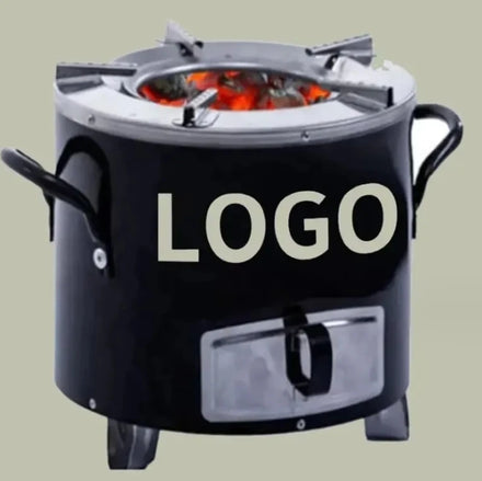 Hot Sale Stainless Steel Household Wood Stove Multifunctional Cook Stove Outdoor Camping Wood Stove BBQ Outdoor Grill