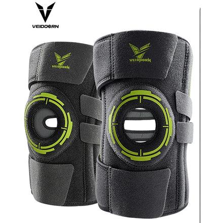 Veidoorn Sport Knee Brace Side Stabilizers Breathable Shock Absorption Non-Slip Eco-Friendly Protection Adjustable Size Patella