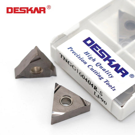 DESKAR CNC High Finish LF90 Machining Tools TNGG160402 160404R-S LF90 Carbide Inserts Cermet Blade Turning Customizable OEM
