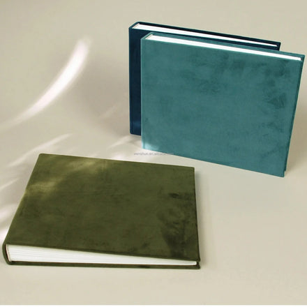Personalized Fabric Covered Handmade DIY Photo Book Guestbook Paper Photo Album