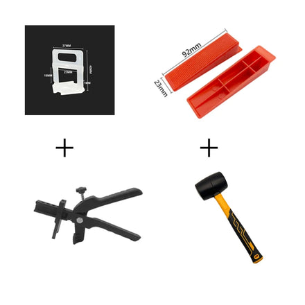 Modern Design Tile Leveling System Kit with Clips Wedges Tools