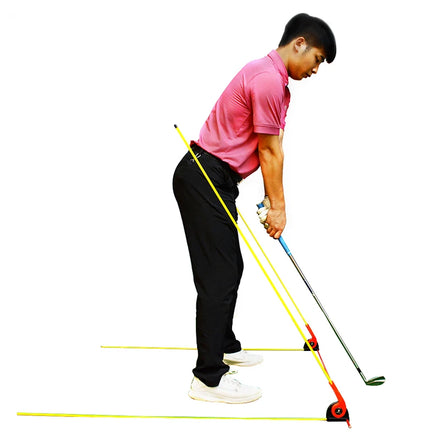 Golf Swing Trainer Multifunction Posture Corrector Golf Swing Plane Training Aid Swing Putter Combination Practice Beginner Aids