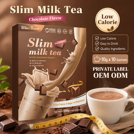 Chocolate Slim Milk Powder Low Calorie Beauty Milk Weight Management Drink Private Label OEM ODM Factory Bulk Supplier