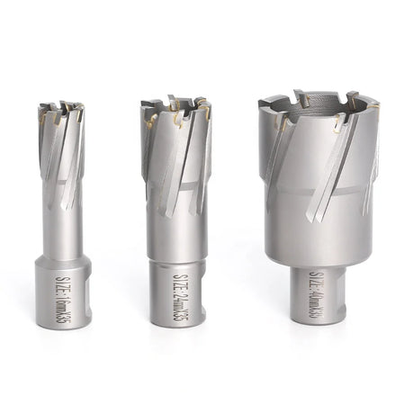 High Speed Steel Cyclone Carbide Tipped Annular Cutter Hole Saw 3/4 Inch Weldon Shank for Magnetic Drills