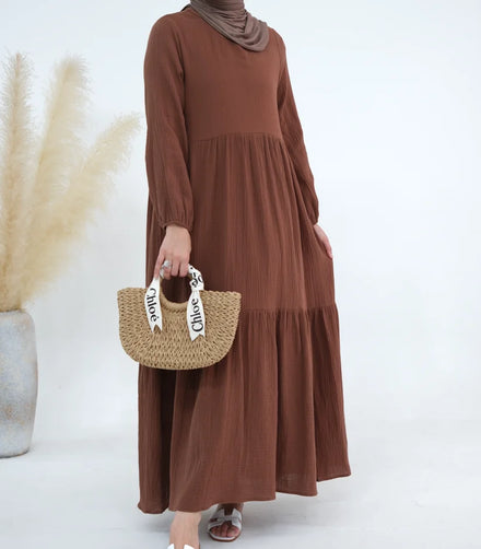 New Design Abaya Abaya Women Muslim Dress Cotton Long Sleeves Plus Size Womens Dresses Abaya Women Muslim Dress Turkey