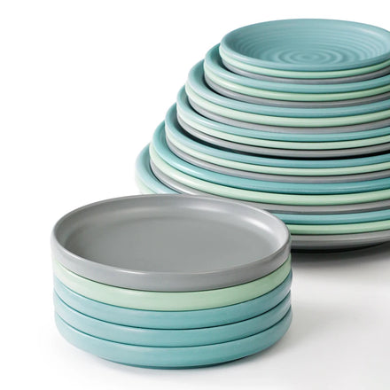 Blue NEW Nordic Melamine Food Flat Plate Irregular Dish Dinnerware Melamine Plates
