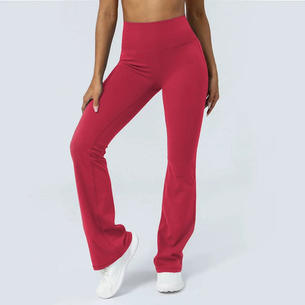 11 Colors New Curved Hip Lifting Tight Dance Wide Leg Pants High Waist Casual Flare Bottoms Fitness Sports Yoga Pants for Women