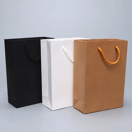 Embossing Solid Open Window Clothing Eco-Friendly Hot Sale Packing Craft Custom Ribbon Black Logo Paper Bag Ribbon Christmas