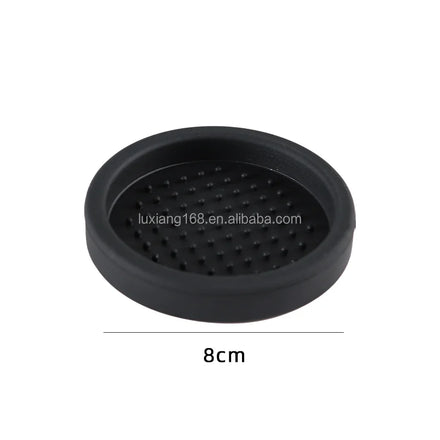 Coffee Accessories Anit-Slip Black Distributor Portafilter Tamper Silicone Coffee Tamping Corner Mat