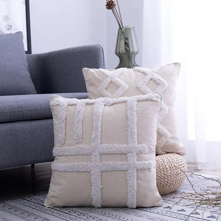 Innermor Wholesale Boho Luxury Farmhouse Sofa Cushions Decorative Cotton Throw Pillow Cases for Bed Home Decorative Accessory