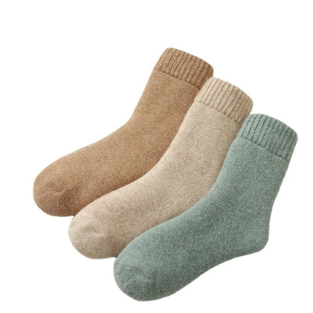 Warm Winter Thermal Socks Breathable Fuzzy Slipper Wool Socks Women
