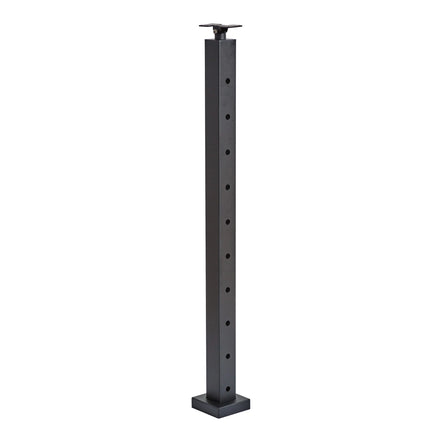 Reilbu Top Mounted Matt Black Cable Railing Corner Post