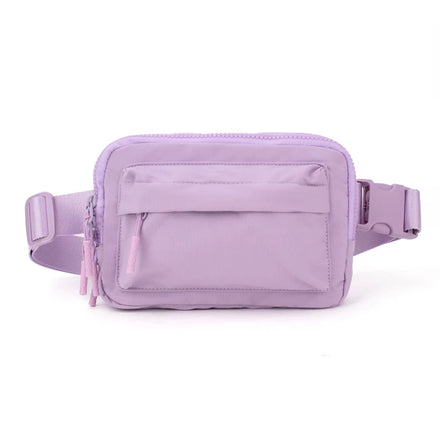 Factory OEM Custom logo Running Hiking Cycling Fanny Pack Black Waist Bag Men Women Waterproof Nylon Fanny Bag