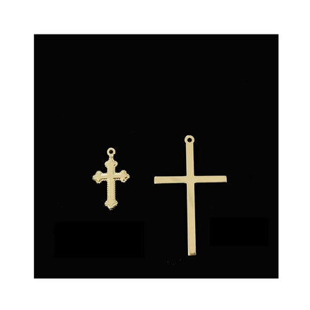 GLORY PACE GFCC015 GP Cross Charms 14k Gold Filled Jesus Cross Pendant & Bracelet Charms DIY Jewelry Accessory