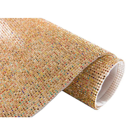 Hot Sale Accessories Clothing Accessories Class Rhinestones White Base Aluminum Mesh Drill Row Drill Back Rubber Mesh Dri