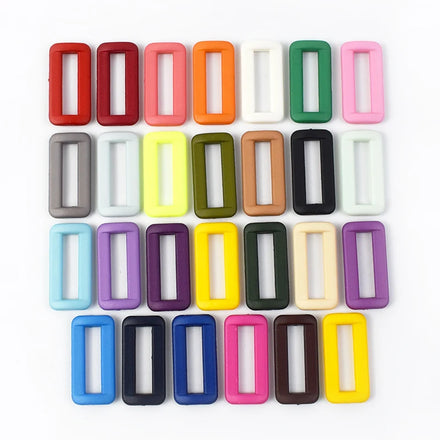 Meetee BK015 15-30mm Bag Accessories Plastic O D Ring Buckles Bag Strap Buckles Belt Strap Handbag Adjuster Square Buckle