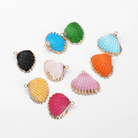 Boho Ocean Beach Fashion DIY Craft Natural Conch Cowrie Pendant Handmade Shell Charm Bracelet Necklace Earrings