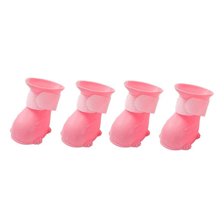 Hot Sell Color Waterproof Anti-slip Comfortable Pet Rubber Rain Boots Long Dog Shoes Pet Shoes