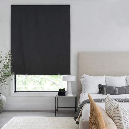 100% Blackout Roller Shades No Tools No Drill Cordless Blinds for Windows  UV Protection Privacy Window Shades for Bedroom