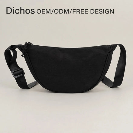 DICHOS New Fashion Korean Version of the Fashion Simple Shoulder Bag Network Red Large Capacity Messenger Waist Bag