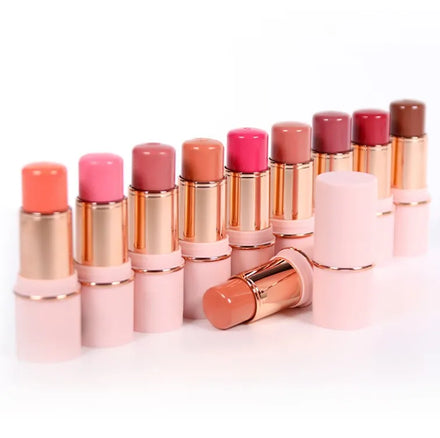 New Blush Stick Contour Wholesale Single Color Glitter Blush Palette Private Label Custom logo