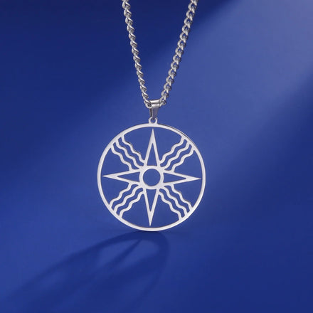 Octagram Necklace Star of Ishtar Inanna Goddess Assyrian Star Pendant Stainless Steel Ancient Greek Mythology Jewelry