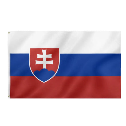 Customizable 3x5ft Double-Sided 100% Polyester Silk Screen Printed European World National Flags Including SK Slovakian Flag 2