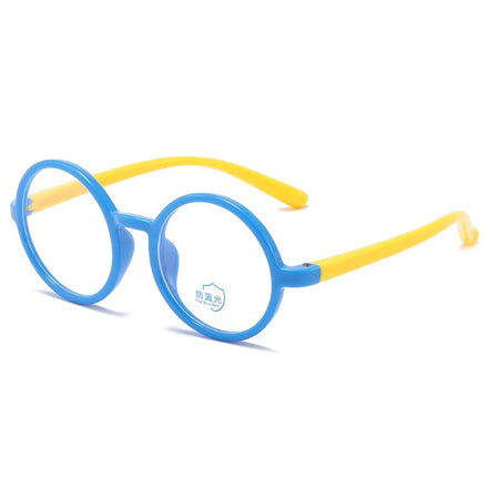 High Quality Full Silicone Flexible Frame Children Sunglasses Durable Blue Light Blocking Glasses for Kids