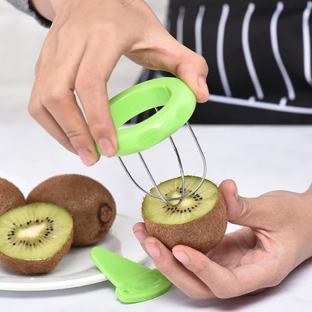 Fruit & Vegetable Tools Stainless Steel Kiwi Fruit Cutter Slicer Fruit Knife Cutter Kitchen Kiwifruit Tools Kiwifruit Peeler