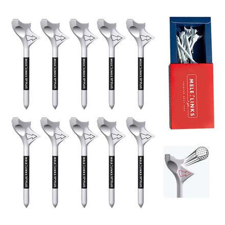10 Pcs Golf Tees Unbreakable 10 Degrees Golf Tees Rhombic Plastic Golf Tees