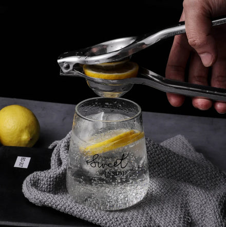 Stainless Steel Heavy Duty Lemon & Citrus Juicer with Ergonomic Hand Press Safe for Vegetable Use