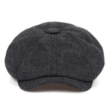 Fashion Men Classic Newsboy Gatsby Hat Blend Vintage Flat Ivy Cabbie Cap
