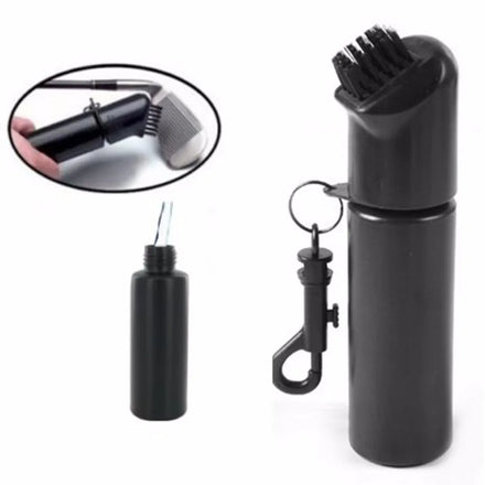 Golf Club Ball Cleaning Brush Set with Water Bottle Dual-Head Scrub Brush for Irons Woods & Golf Balls Durable Golf Accessories