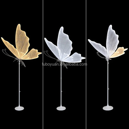 E116- Wedding Props Ceiling butterfly Led Light Decoration Luminous wings Pendant Stage T-stage Iron Road Leading Ornaments